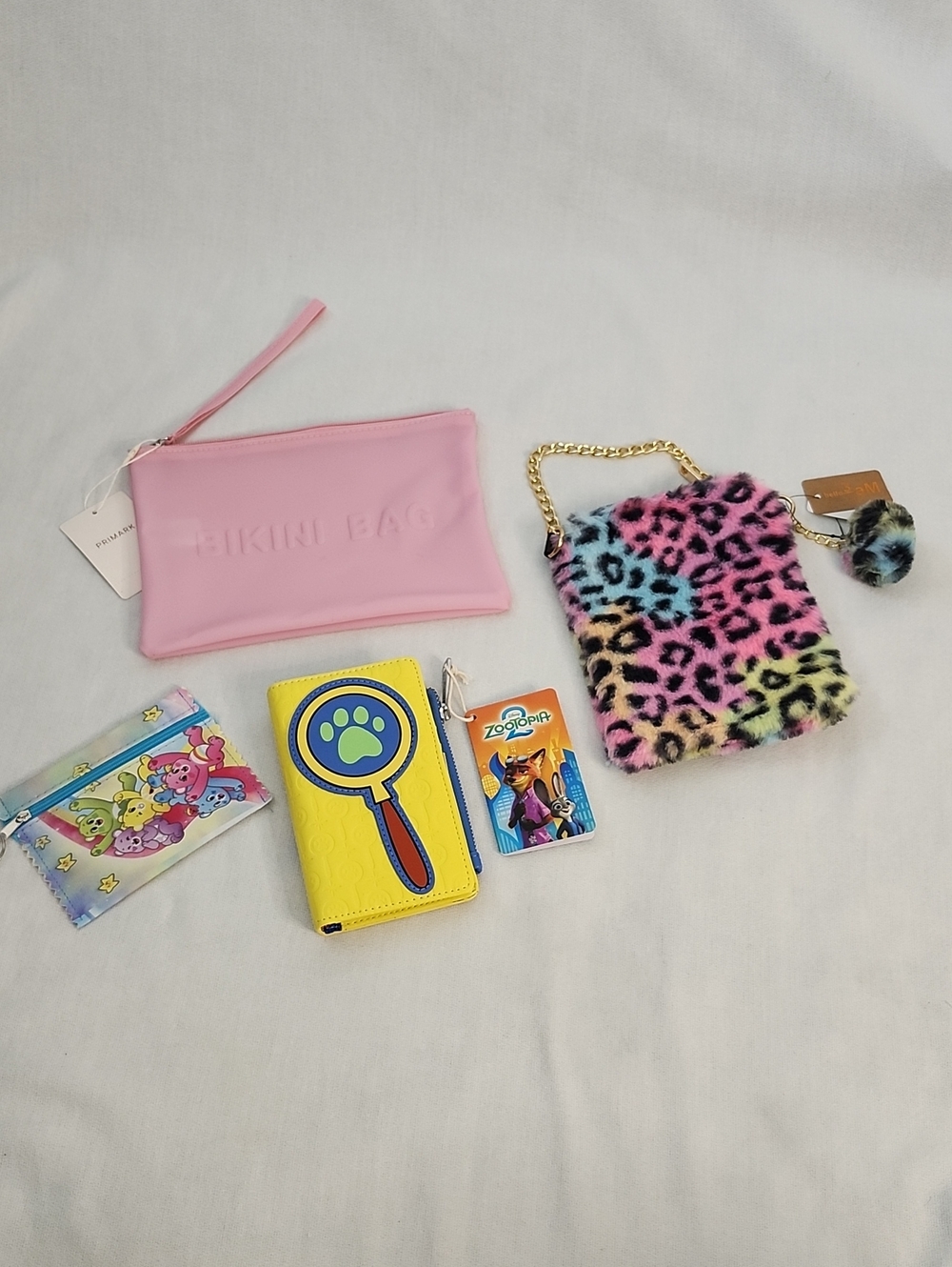 Loungefly "Zootopia" Wallet, hello3am Zebra Print Crossbody w/ Accessories